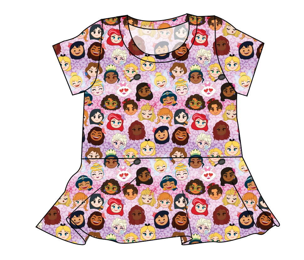 Girl Power Ladies' Peplum Top