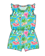 Load image into Gallery viewer, Neon Mouse Ears Ivy Summer Romper