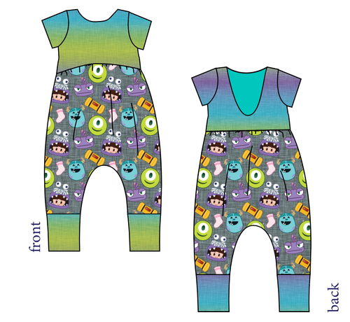 Scare Squad Low Back Romper and Bubble Romper