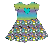Load image into Gallery viewer, Scare Squad Molly Heart Back Twirly Dress