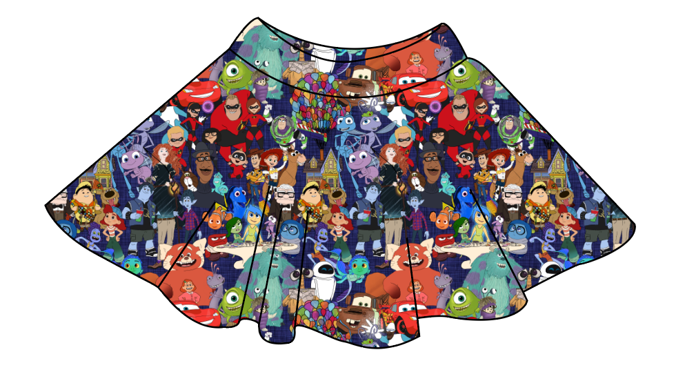 Animation Station Ladies' Circle Skirt