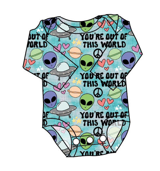 You're Out Of This World Lap Neck Bodysuit