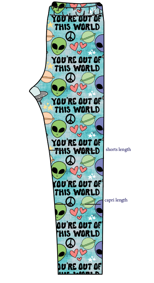 You're Out Of This World Basic Leggings