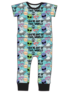 You're Out Of This World Bennett Pants and Shorts Length T-Shirt Romper