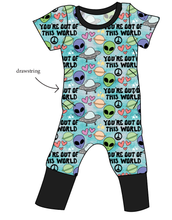 Load image into Gallery viewer, You&#39;re Out Of This World Grow With Me Pants And Shorts Romper