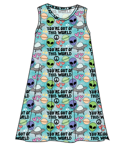 You're Out Of This World Ladies' Swing Dress