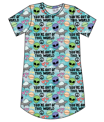 You're Out Of This World Ladies' T-Shirt Dress