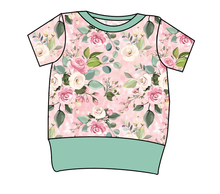 Load image into Gallery viewer, Perfectly Pastel Floral Grow With Me Tee