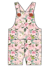 Load image into Gallery viewer, Perfectly Pastel Floral Overalls and Shortalls