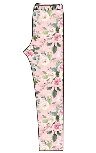 Perfectly Pastel Floral Ladies' Lounge Leggings