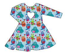 Load image into Gallery viewer, Monster Love Molly Heart Back Twirly Dress