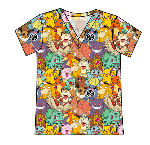 Gotta Catch Em All Ladies' Slouchy V-Neck Tee