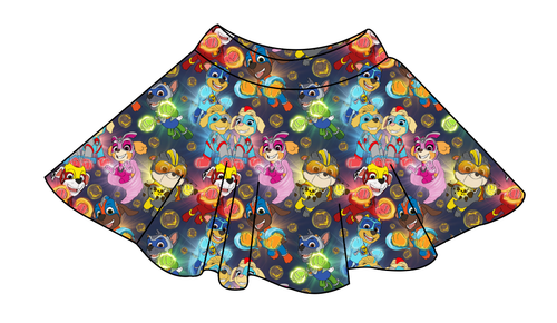 Super Pups Ladies' Circle Skirt