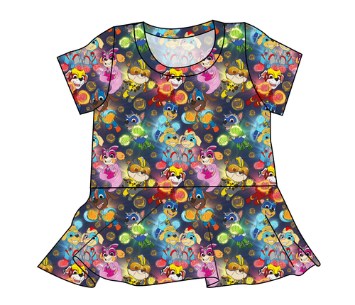 Super Pups Ladies' Peplum Top