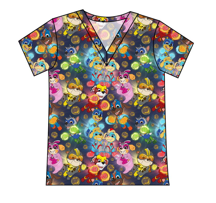 Super Pups Ladies' Slouchy V-Neck Tee