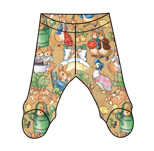 Mr. McGregors Garden Newborn Footed Pants