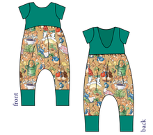 Load image into Gallery viewer, Mr. McGregors Garden Low Back Romper and Bubble Romper