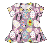 Load image into Gallery viewer, Cupcake Egg Hunt Ladies&#39; Peplum Top