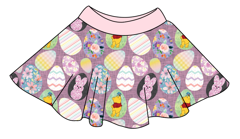 Cupcake Egg Hunt Circle Skirt