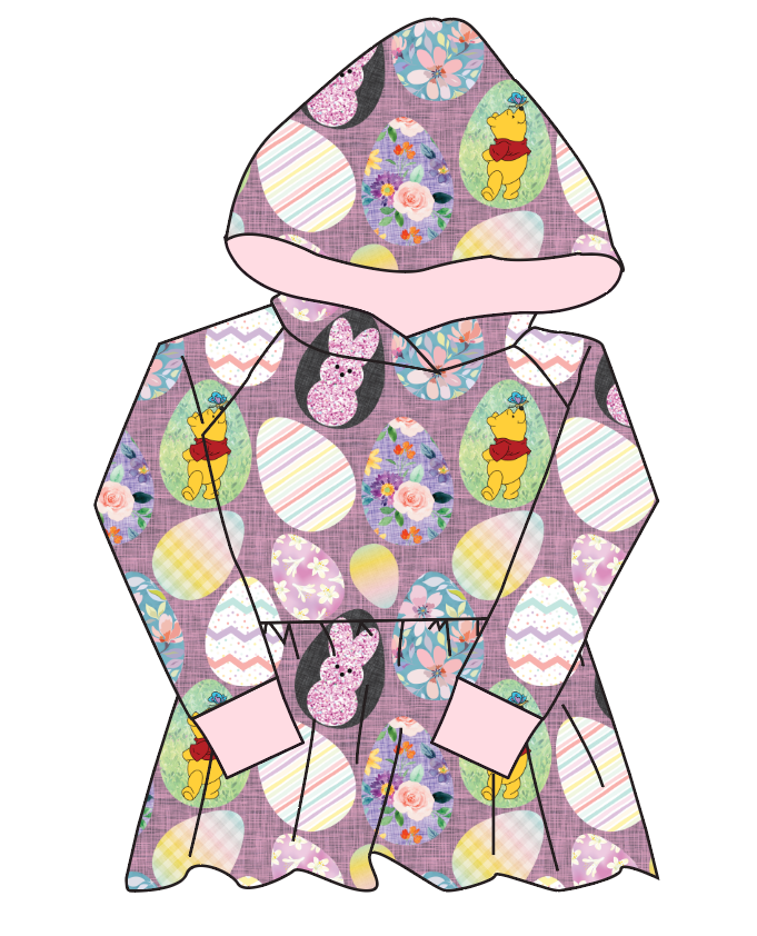 Cupcake Egg Hunt Peplum Hoodie (or Crewneck)