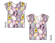 Load image into Gallery viewer, Cupcake Egg Hunt Low Back Ballerina Tee