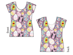 Cupcake Egg Hunt Ladies' Low Back Ballerina Tee