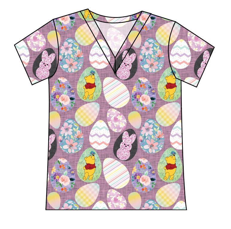 Cupcake Egg Hunt Ladies' Slouchy V-Neck Tee