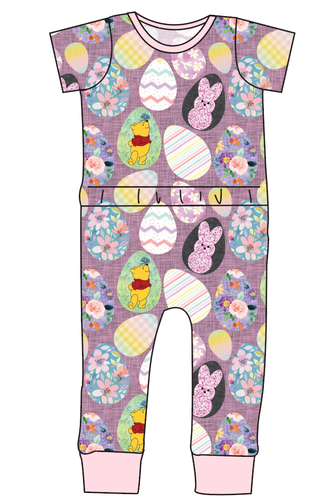 Cupcake Egg Hunt Bennett Pants and Shorts Length T-Shirt Romper