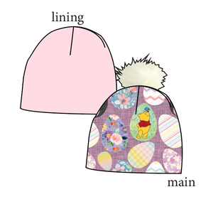 Cupcake Egg Hunt Slouchy Beanie (Reversible!)