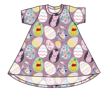 Load image into Gallery viewer, Cupcake Egg Hunt Basic T-Shirt Dress