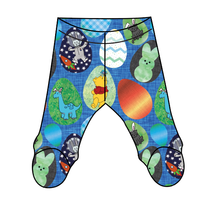 Load image into Gallery viewer, Rad Egg Hunt Newborn Footed Pants