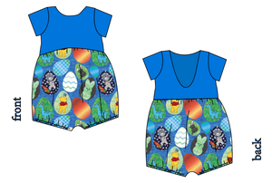 Rad Egg Hunt Low Back Romper and Bubble Romper