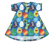 Load image into Gallery viewer, Rad Egg Hunt Basic T-Shirt Dress