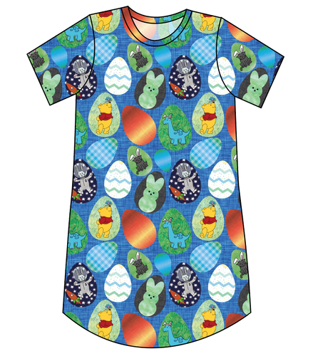 Rad Egg Hunt Ladies' T-Shirt Dress