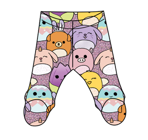 Easter Squish Friends Newborn Footed Pants