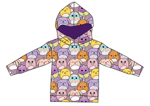 Easter Squish Friends Ladies Oversized Hoodie