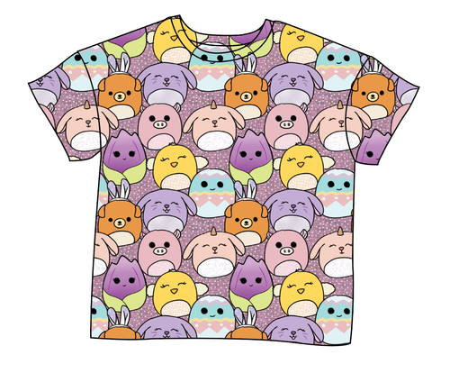 Easter Squish Friends Ladies' Oversized Tee