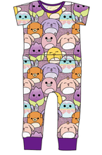 Load image into Gallery viewer, Easter Squish Friends Bennett Pants and Shorts Length T-Shirt Romper