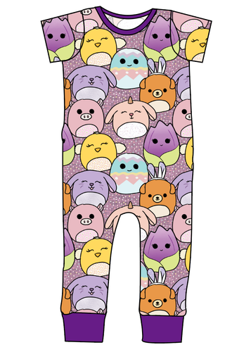 Easter Squish Friends Emmett Pants And Shorts T-Shirt Romper