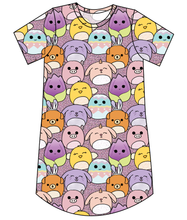 Load image into Gallery viewer, Easter Squish Friends Ladies&#39; T-Shirt Dress