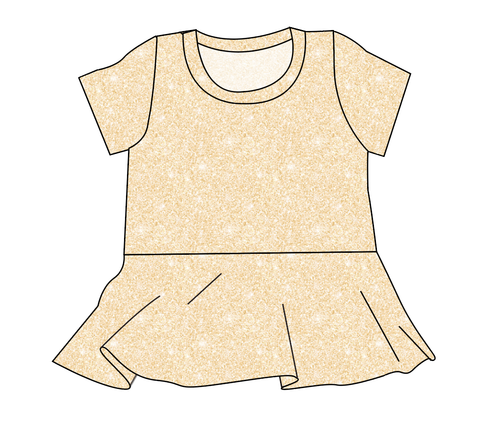 Glitters Ladies' Peplum Top