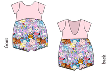 Load image into Gallery viewer, Enchanting Poke Low Back Romper and Bubble Romper