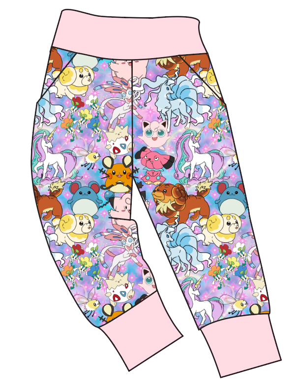 Enchanting Poke Basic Joggers And Jogger Shorts
