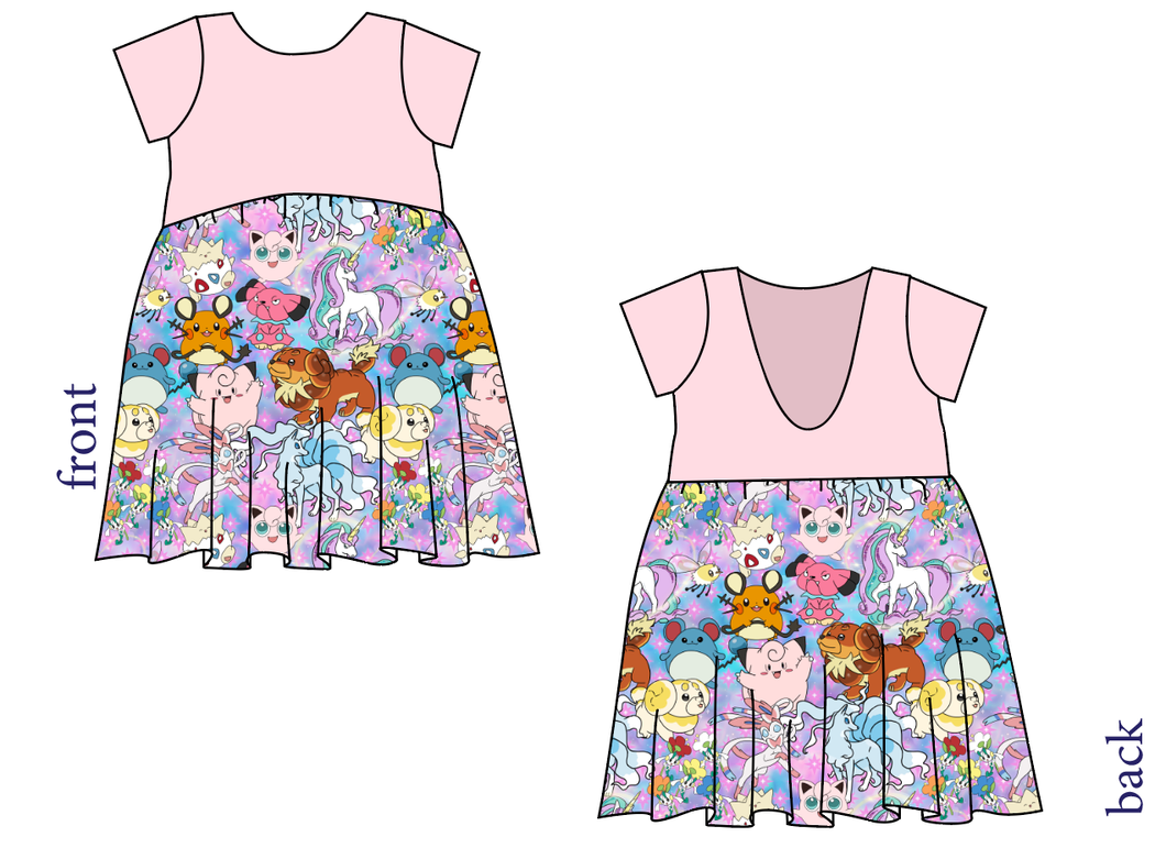 Enchanting Poke Low Back Dress