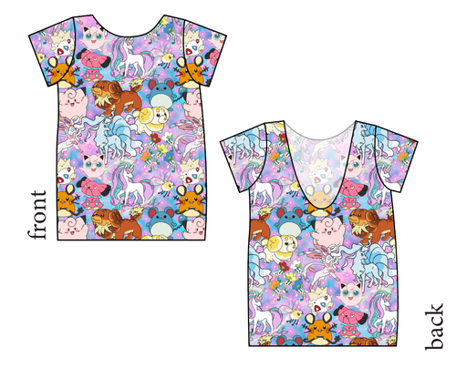 Enchanting Poke Low Back Ballerina Tee