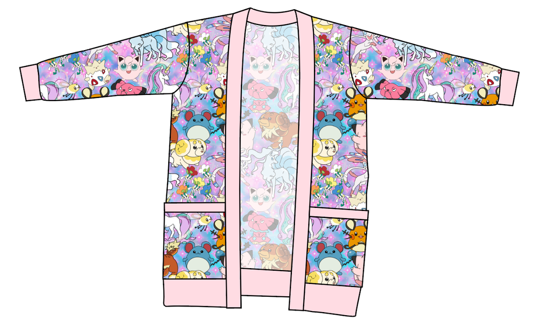 Enchanting Poke Kids Grandpa Cardigan