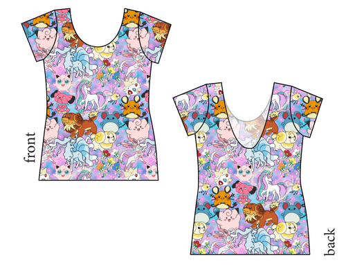 Enchanting Poke Ladies' Low Back Ballerina Tee