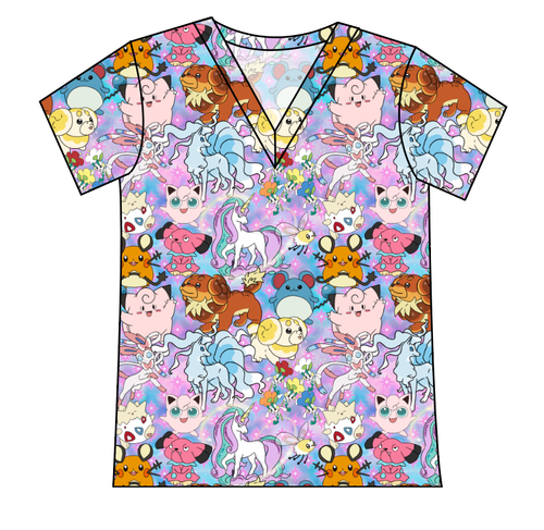 Enchanting Poke Ladies' Slouchy V-Neck Tee