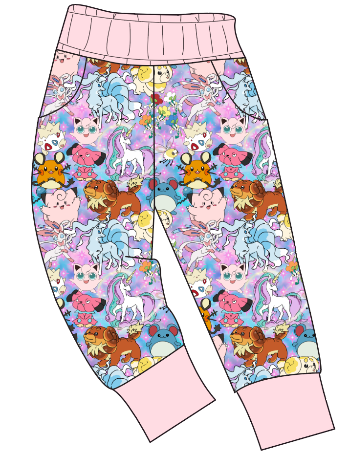 Enchanting Poke Ladies' Joggers and Jogger Shorts