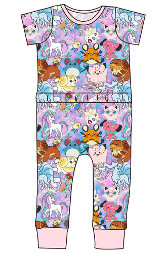 Enchanting Poke Bennett Pants and Shorts Length T-Shirt Romper